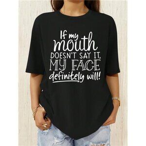 Women Casual Numeric Digital Print Short Sleeve T-Shirt, Comfortable Versatile